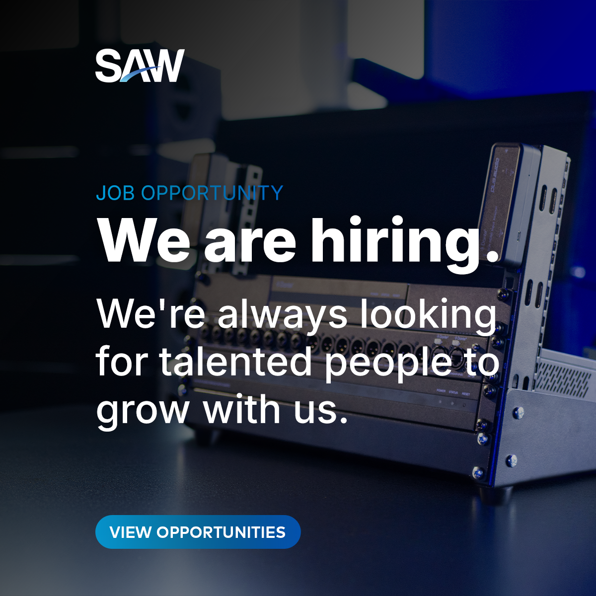We Are Hiring
